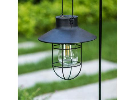 Solar Lantern Lamp Outdoor Hanging Waterproof Vintage Metal Solar