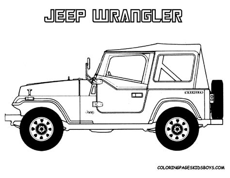 Jurassic Park Jeep Coloring Pages Clip Art Library