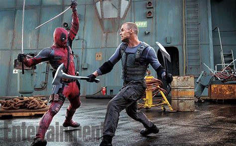 Deadpool Fight Scene First Look Has An Ax To Grind With Ajax