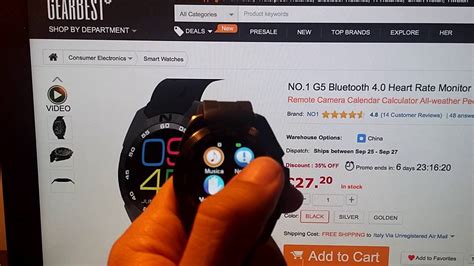 Smartwatch No1 G5 First Look Youtube