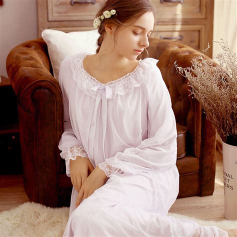 Cfyh Sleepshirts 2018 Nightgown Sleep And Lounge Lace Court Home Dress