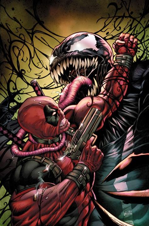 Deadpool Vs Venom Alex Kotkin Deadpool Comic Deadpool Art Marvel