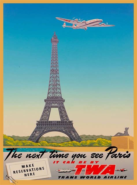 Vintage Air France Paris Posters The Vintages