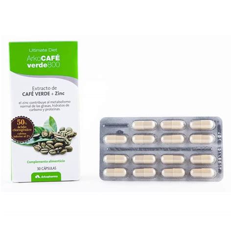 Arkocafé Verde 800 Arkopharma 30 cáps.  Control peso, saciante, quema