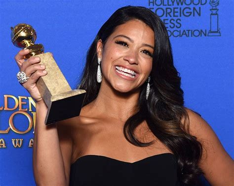 Gina Rodriguezs Stylist Shares How To Steal Her Winning Golden Globes Hair Gina Rodriguez