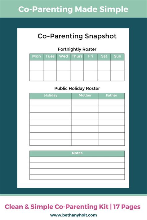 Printable Child Custody Journal Template Printable Templates