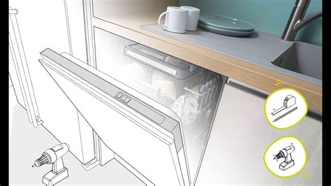 J'ai mis mon lave vaisselle whirlpool en hauteur dans un meuble fait pour ça. Cuisine équipée : poser un lave-vaisselle en vidéo - YouTube