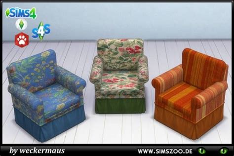 Blackys Sims 4 Zoo Armchair By Weckermaus • Sims 4 Downloads