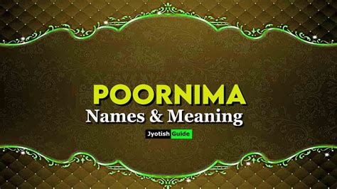 Poornima Name Meaning Origin Astrology Details Personality Numerology And Lucky Numbers
