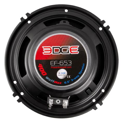 Power Acoustik Ef 653 Edge Series 6 12 3 Way 400w 4 Ohm Coaxial