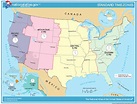 Map of time zones of the United States. The United States timezones map ...