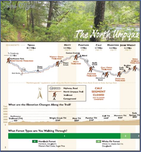 North Umpqua Trail Map Oregon