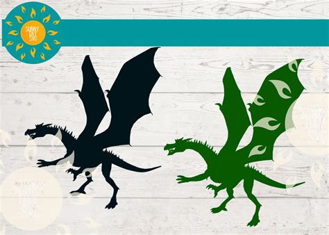 FLYING DRAGON SVG Dragon Png Harry Potter Game of Thrones | Etsy