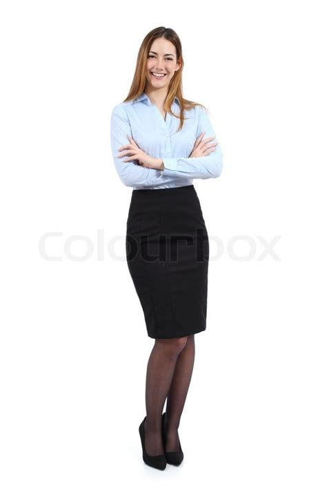 Full Body Portrait Of A Young Happy Stock Image