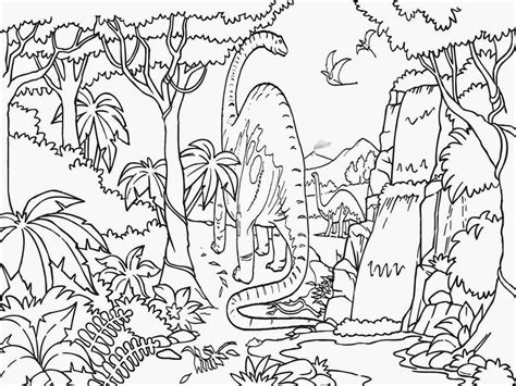 Jungle Landscape Pages Coloring Pages