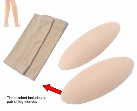Fashion 190g Pair Leg Correctors Silicone Leg Onlays Soft Self Adhesive