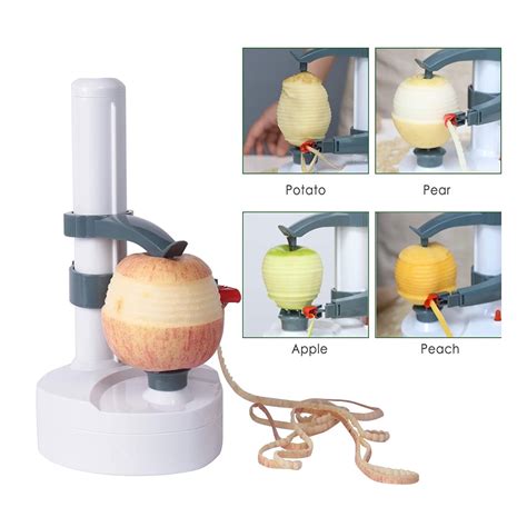 Morease Electric Peeler Automatic Rotating Apple Peeler Potato Peeling Multifunction Stainless