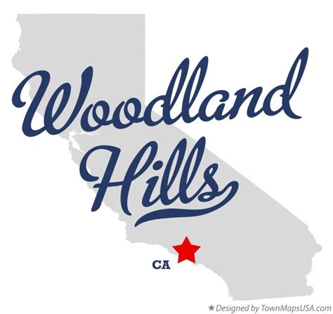 Map Of Woodland Hills Ca California