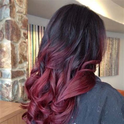 Experimenting with your hair color is one thing; Black red two toned hair color women | Red hair tips, Red ...