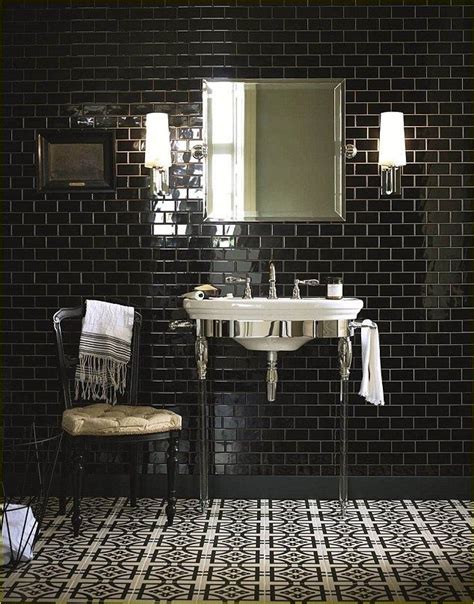 Art Deco Bathroom Tiles 42 Decor Renewal Black Tile Bathrooms