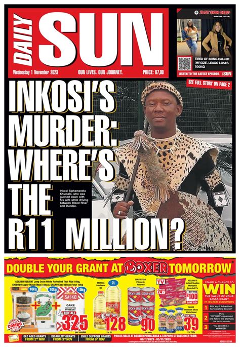 Daily Sun November 01 2023 Newspaper Get Your Digital Subscription