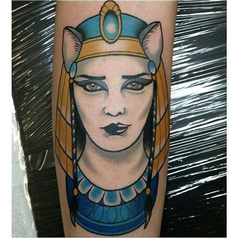 Bastet Egyptian Goddess By Mat Schultz Electric Vision Tattoo Egyptian Tattoo Egyptian