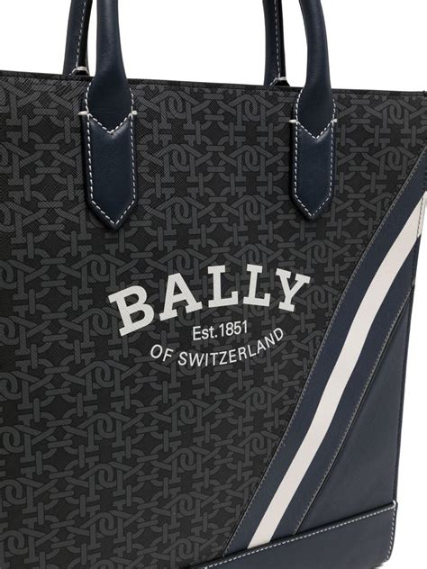 Bally Monogram Print Tote Bag Farfetch