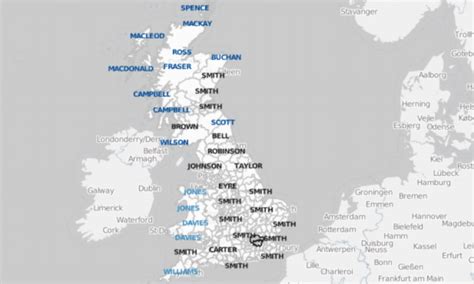 try the interactive map that reveals britain s most popular surnames my xxx hot girl