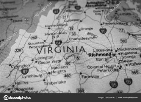 Virginia State Map Stock Photo By ©aallm 540974240