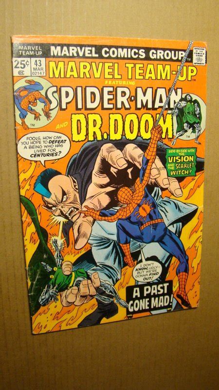 Marvel Team Up 43 Solid Vs Dark Rider Dr Doom Vision 1976 Mantlo