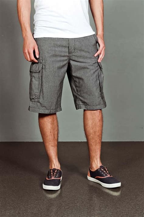 Yarn Dyed Stripe Cargo Shorts Love The Shoes Too Mens Outfits