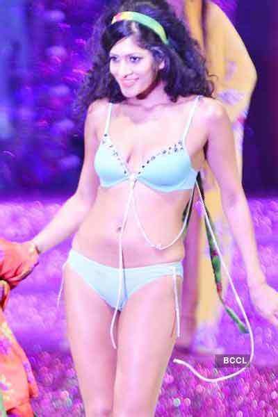 A Model Walks The Ramp In Creation By Lingerie Brand Triumph During A Fashion Show In Mumbai