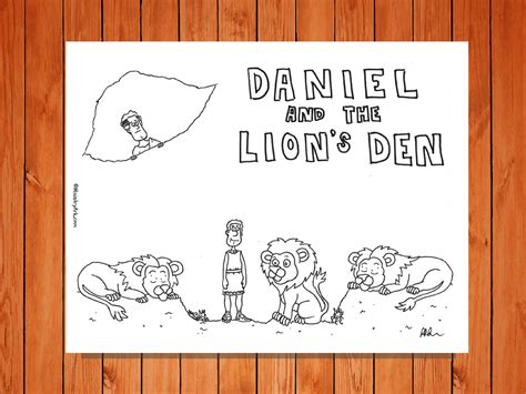 Daniel And The Lions Den Printable Ministryark