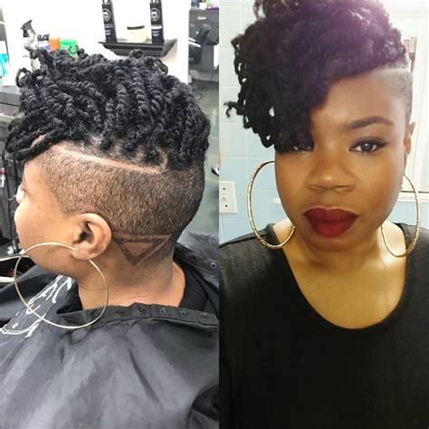 Short Fade Two Strand Twist For Black Women Wavy Haircut