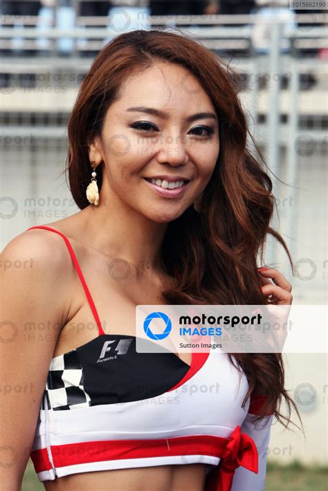 Grid Girl Formula One World Championship Rd 16 Korean Grand Prix