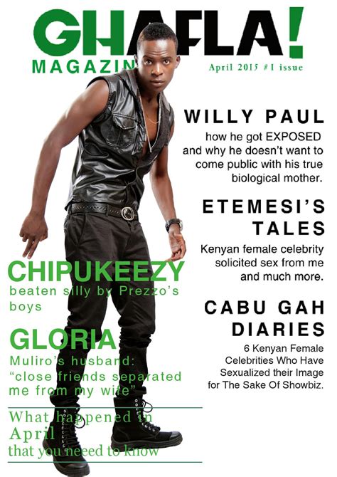 Ghafla Magazine Issue 1 April 2015 By Ghafla Kenya Issuu