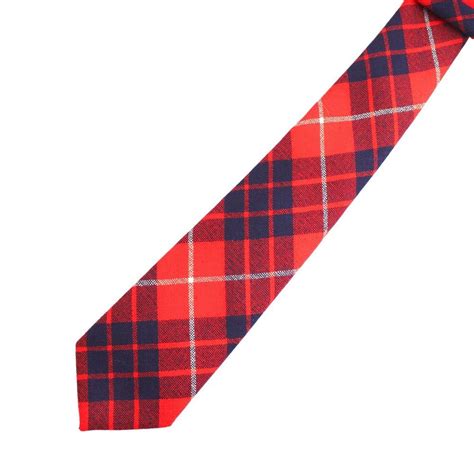 Vtg Wool Plaid Tie Necktie Hamilton Clan Made In Scotland 3 18 Blue