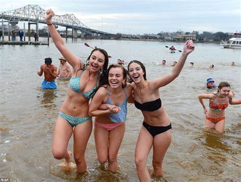 Thousands Ring In The New Year With Annual Polar Bear Plunge Tradition