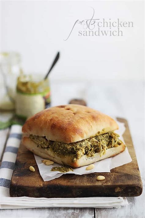 Pesto Chicken Sandwiches Creme De La Crumb