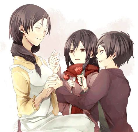 Levi ackerman epic theme (hq cover). Mikasa Ackerman with her adopted family, Clara and Eren ...