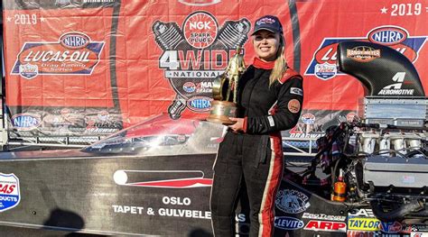 Julie Nataas Earns First Nhra Win At The Ngk Spark Plugs 4 Wide