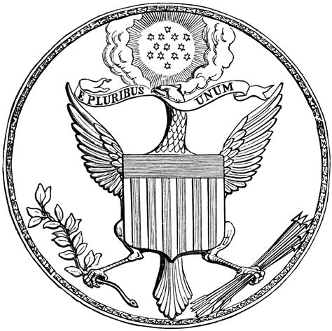 First Great Seal Of The United States Front Clipart Etc