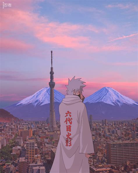 Hokage Kakashi Estéticas Anime Asia Japón Kakashi Hatake Montañas