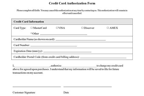 Before you are handed over a credit card by the bank, you need to sign an official credit now this credit card authorisation form is the form you use to apply for the card. Credit Card Authorization Template Format Sample - Youcalendars | Credit card approval, Credit ...