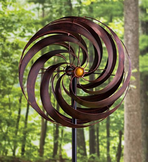 Copper Vortex Metal Wind Spinner Copper Plow And Hearth