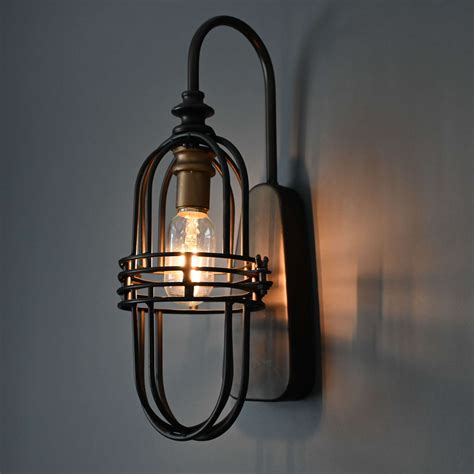 Battery Led Wall Lights Industrial Metal Battery Operated Wall Light