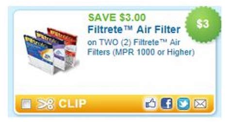 Rare 3 Off 3m Filtrete Air Filter Coupon