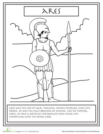 Make a coloring book with gods greek for one click. Greek Mythology Coloring Pages: Gods and Goddesses ...