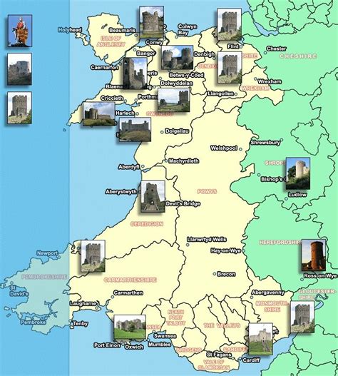 Map Of Welsh Castles In Wales Been To Almost Every Single One Of These