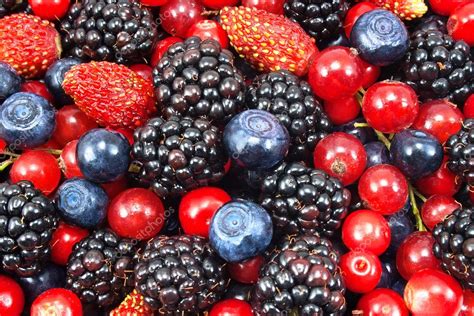 Different Fresh Berries As Background Stock Photo By ©pretoperola 13293845